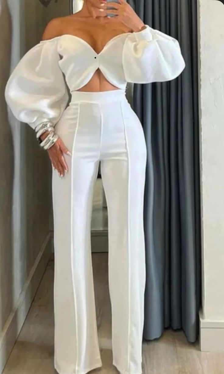 White trouser woman